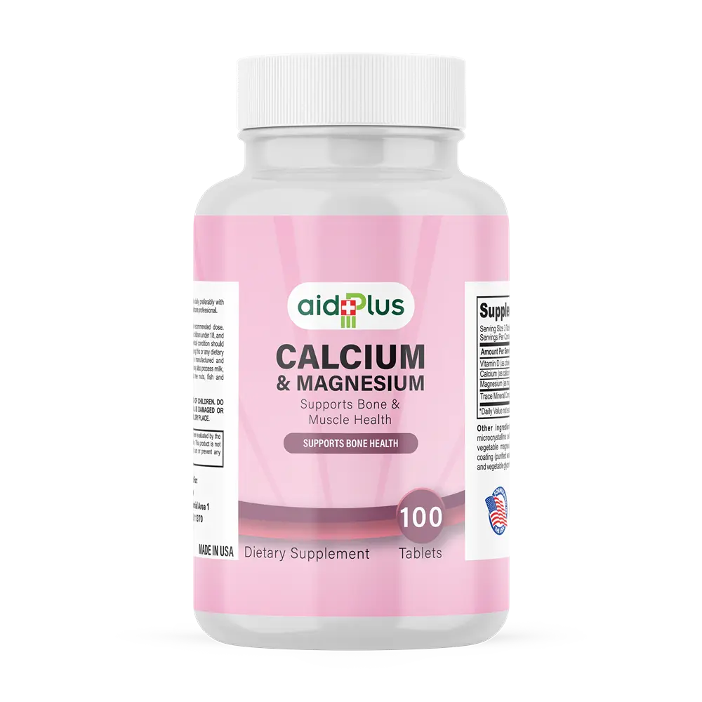 AID PLUS Super Cal Mag – Calcium 1000mg & Magnesium 500mg – 100 Tablets