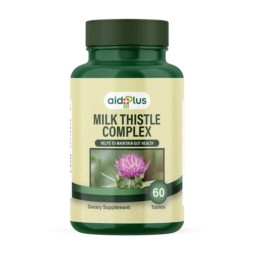 AID PLUS Milk Thistle Complex 450mg 60’s – Liver Health & Detox Support Tablets