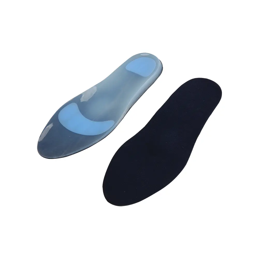 AID PLUS Silicone Insoles with Textile – Arch & Heel Pain Relief Support