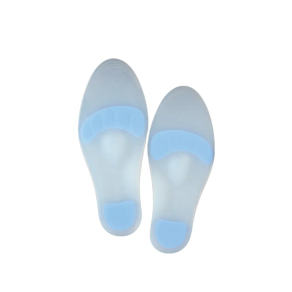 AID PLUS Silicone Insoles – Foot Support for Heel & Metatarsal Pain Relief