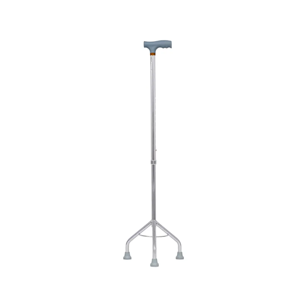 AID PLUS Tripod Cane CA843 – Adjustable Aluminum Quad Walking Stick with Anti-Slip Base