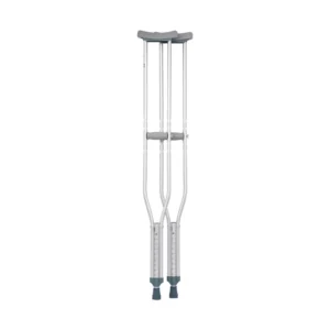 AID PLUS Underarm Crutch Large CA801LL – Adjustable Aluminum Axillary Crutch for Adults.