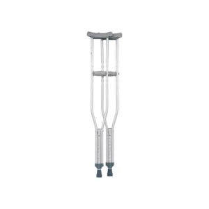 AID PLUS Underarm Crutch Medium CA801LM – Adjustable Aluminum Axillary Crutch | Comfortable Mobility Support