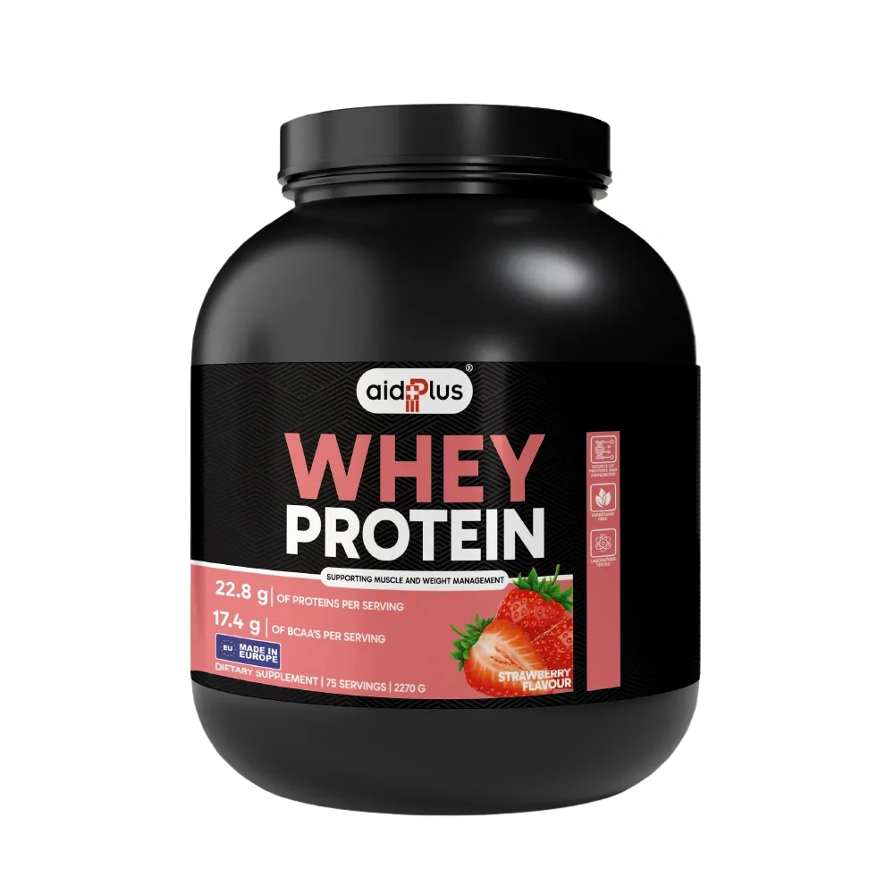 AID PLUS WPC Strawberry 2270g – Whey Protein for Muscle Support